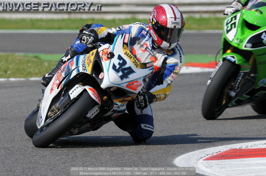 2008-05-11 Monza 0698 Superbike - Warm Up - Yukio Kagayama - Suzuki GSX-R1000